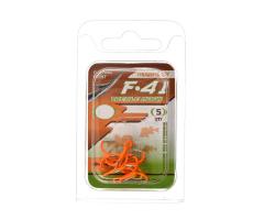 Гачок потрійний Flagman F41 Orange UV #4 5pcs (697302)