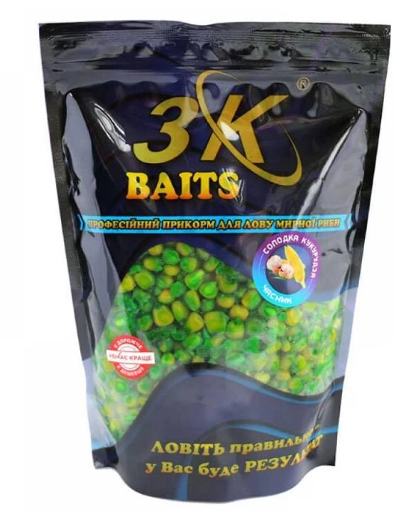 Солодка кукурудза 3K Baits (часник) 800 г