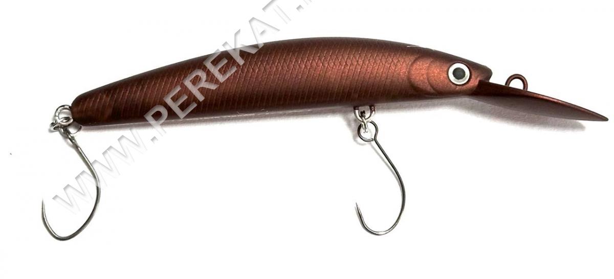 Воблер DAIWA Presso Double Clutch 60F1 Tuned by HMKL 2.9g #All Brown (190724)