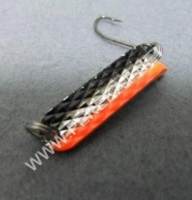 Блешня MUKAI Yamame (Diamond Cut) 3.0g #08 Black S Orange (482614)