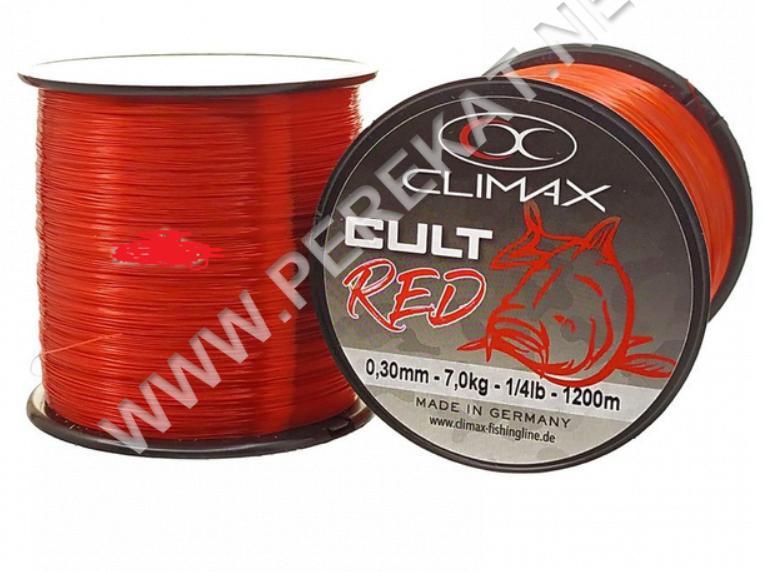 Волосінь CLIMAX CULT Carpline red 0.30 7 kg, червона 1/4 lbs (1200m) (563097)