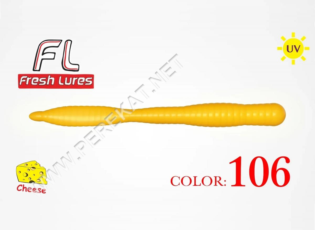 Силікон FreshLures FlatWorm колір 106, аромат сир (580696)