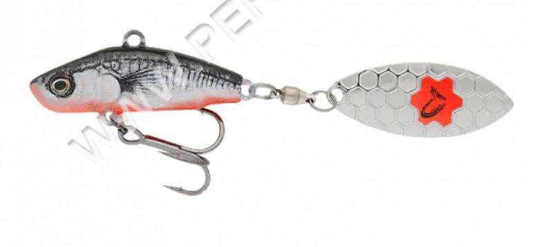 Тейл-спінер Savage Gear 3D Sticklebait Tailspin 65mm 9.0g Black Red (836440)