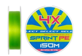 Шнур Select Sprint PE 4X Light Green 150m #0.3/0.07mm 8lb/3.7kg (390291)