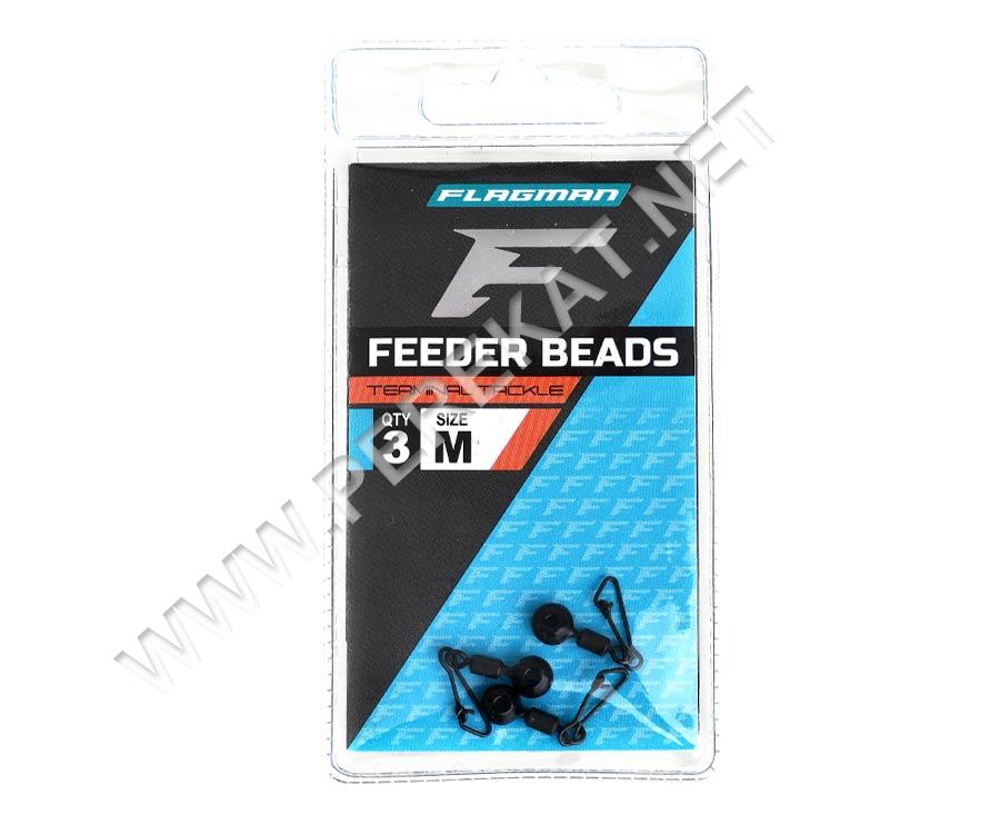 FLAGMAN Вертлюг із застібкою на керамічній основі Feeder Beads 3pcs (72747)