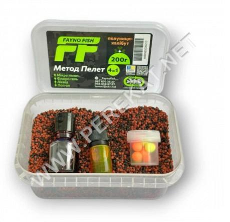 Method pellets Fayno Fish  - Полуниця 4в1 200гр контейнер (493235)