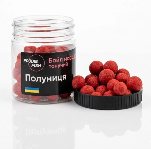 Бойл Foodie Fish насадка донна Полуниця мікс 10-12 мм 50 г