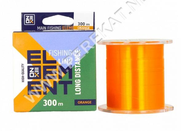 Волосінь ZEOX Element Long Distance 300м Orange 0.405мм (380573)