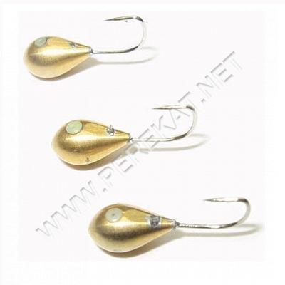 Мормышка Киселевка D2.65mm (0.26gr) золото (24542)