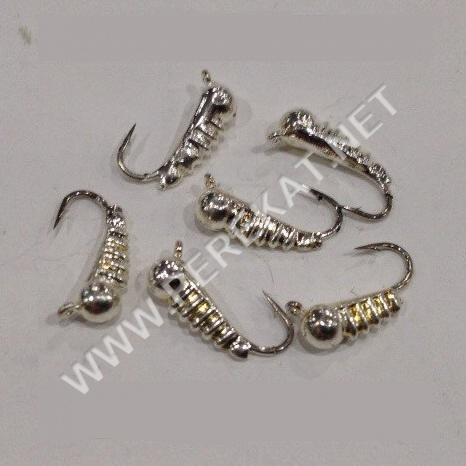 Мормышка Adams личинка S (0,43gr, №16) серебро (24685)