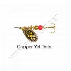 Блесна MEPPS BLACK FURY №3 (медный лепесток желтые точки) (24982)