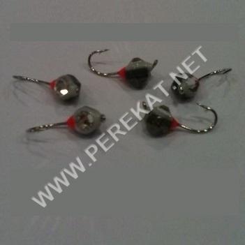Мормышка FK полусфера с ушком кристал Swarovski D3мм (0,23гр, №18) черный (25083)