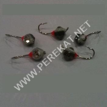 Мормышка FK полукристал с ушком кристал Swarovski D4мм (0,37гр, №16) черный (25087)