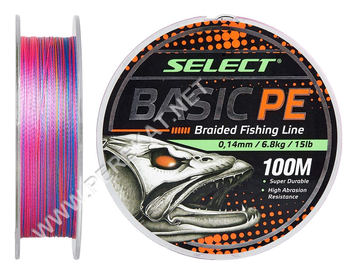Шнур Select Basic PE 100m (разноцв.) 0.20mm (54076)
