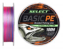 Шнур Select Basic PE 100m (разноцв.) 0.20mm (54076)