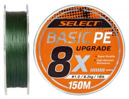 Шнур Select Basic PE 8X Green 150m #1.5/0.18mm 22lb/10kg (56795)
