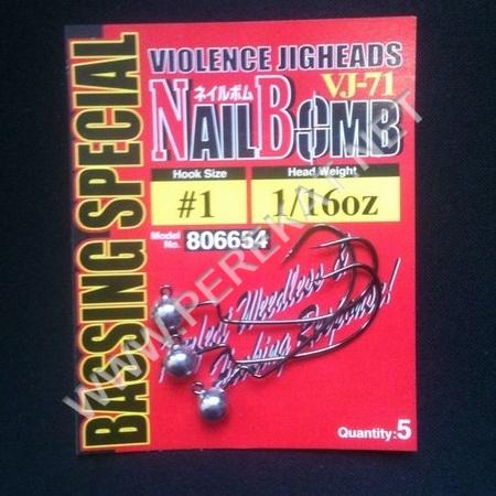 Крючок Decoy Nail Bomb VJ-7 №1 1/16oz (25139)