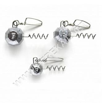 Свинец Fanatik штопор граненный груз с застежкой 7гр. 5шт. (46315)