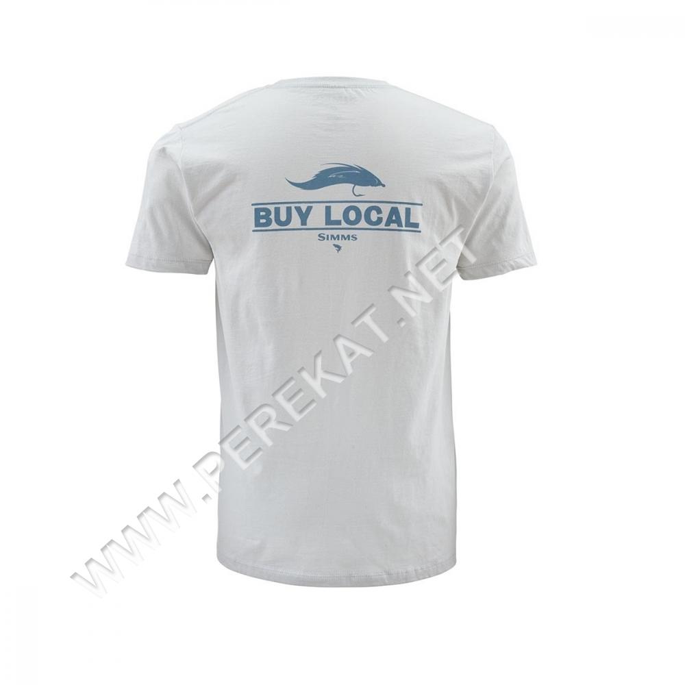 Футболка Simms CBY Buy Local Salt SS T Grey XL (28677)
