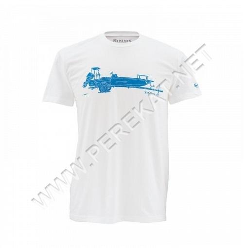 Футболка Simms Skiff SS T White L (28683)