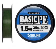 Шнур Sunline Basic PE HG 150m (темн.-зел) #1.5/0.209mm 25LB 11KG(Max) (29842)