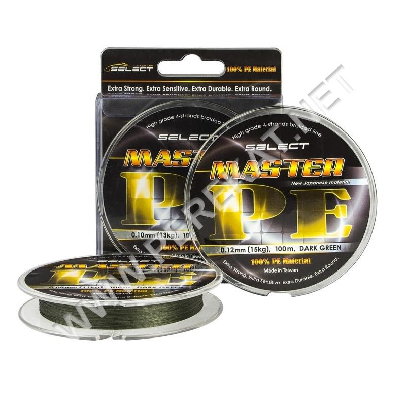 Шнур Select Master PE 150m (темн.-зел.) 0.14мм 17кг (30512)