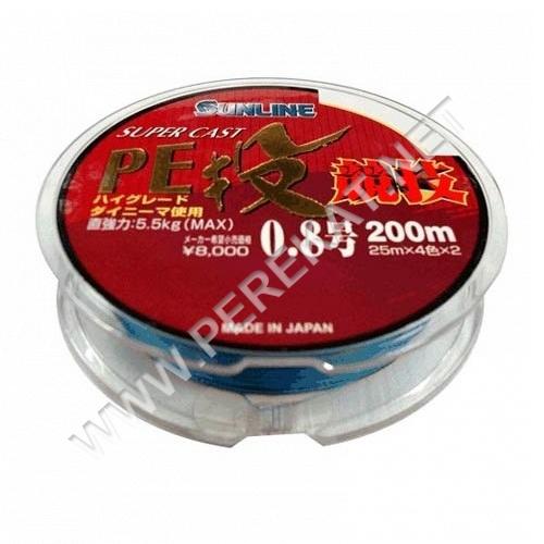 Шнур Sunline S-Cast PE Nagi Kyogi 200м #1.5/0.205мм 9.9кг (30661)