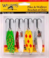 Набір блешень Williams Pike/Walley 4pack kit