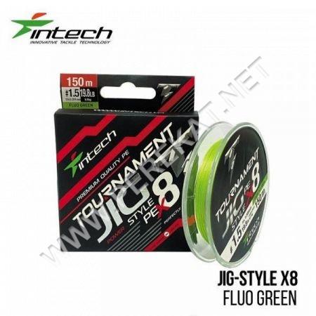 Шнур Intech Tournament Jig Style PE X8 Fluo Green 150m (0.6 (9.2lb / 4.2kg)) (417883)