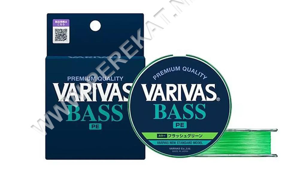 Шнур Varivas Bass PE X4 150m Flash Green 4.5kg 0.128mm #0.6 (34430)