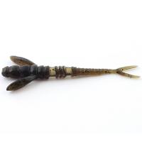 Силікон FishUp Flit 1.5" (10pcs.), #043 - Watermelon Brown/Black уп (34682)