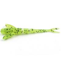 Силікон FishUp Flit 1.5" (10pcs.), #055 - Chartreuse/Black уп (34685)