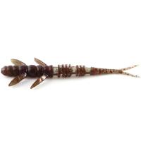 Силікон FishUp Flit 3" (8pcs.), #050 - Green Pumpkin Brown/Red & Purple уп (34712)