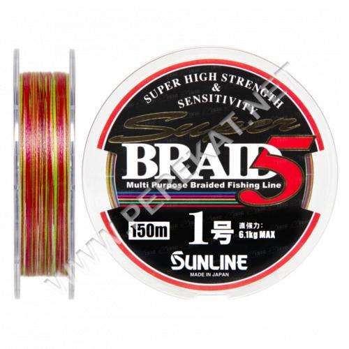Шнур Sunline Super Braid 5 (8 Braid) 200m #0.8/0.148мм 5.1кг (35388)