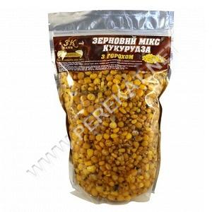 Зерновий МІКС КУКУРУДЗА 3K 1000 г (з горохом) (35707)