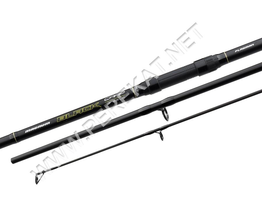FLAGMAN Вудилище карп. 3-х секц. MAGNUM BLACK CARP NGM 3,90 3,5LB-30мм (36810)