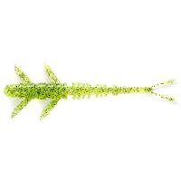 Силикон FishUp Flit 4" (7pcs.), #055 - Chartreuse/Black уп (37546)