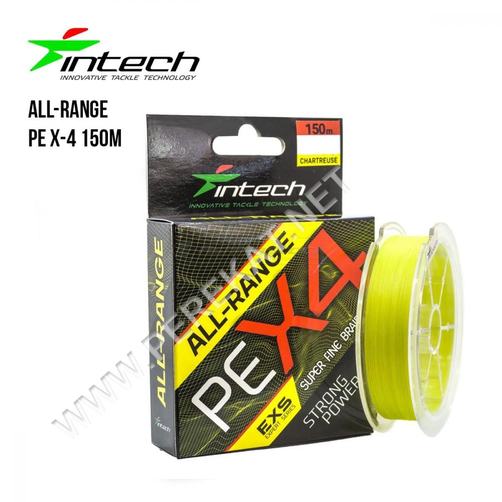 Шнур плетеный Intech All-Range PE X-4 150m (0.5 (8lb / 3.63kg)) (37995)