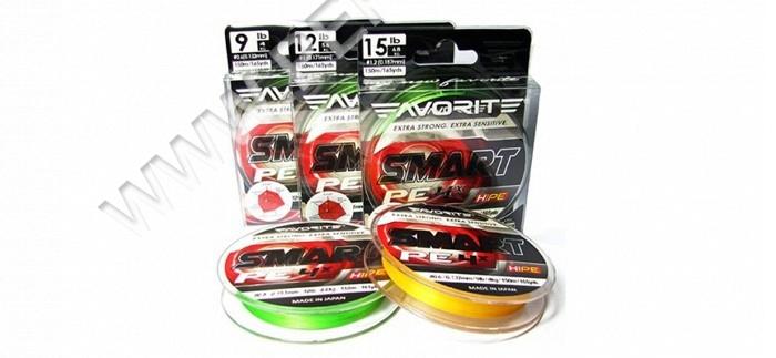 Шнур Favorite Smart PE 4x 150м. (салат.) #0.3 /0.09мм 2.3кг (38827)