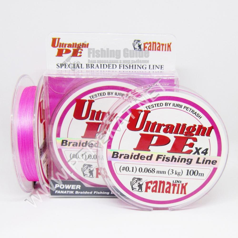 Шнур Fanatik  Ultralight PE X4 100 м.  (#0.3) (41504)