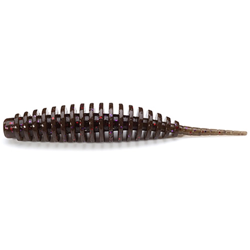 Силікон FishUp Tanta 3.5 колір 050 Green Pumpkin Brown/Red Purple (5 шт)