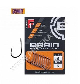 Крючек Brain F1 Wide Gape 8, 9 шт / уп (45847)
