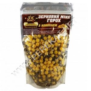 3K Baits Зерновой микс 800г горох (с коноплей) (42975)