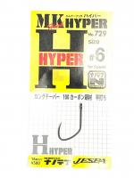 Гачки Yarie 729 MK Hook Hyper #6 nanotef 16шт (73979)