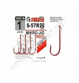 Крючок Fanatik S-57 Red № 1 (48738)