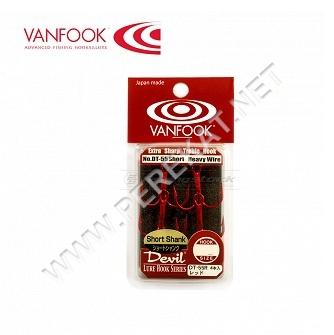 Крючки Vanfook тройные DT-55R  Red (#04 (4шт)) (49009)