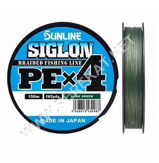 Шнур Sunline Siglon PE н4 150m (темно-зелений.) #0.4/0.108mm 6lb/2.9kg