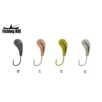 Морм. вольф. Fishing ROI Чесночина с отверстием 3,3mm silver (49885)