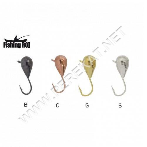 Морм. вольф. Fishing ROI Крапля з вушком 3mm 0,48gr gold 