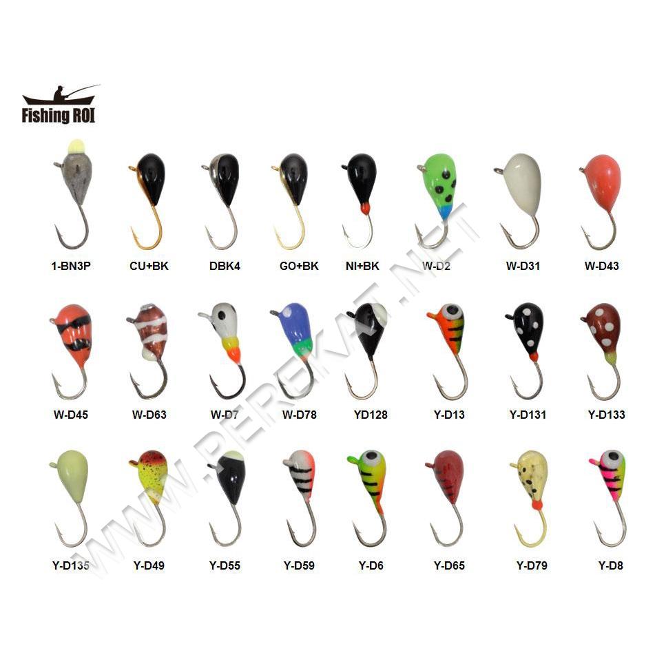 Морм. вольф. Fishing ROI Капля с ушком покраска 2.5mm Y-D128 P (50050)